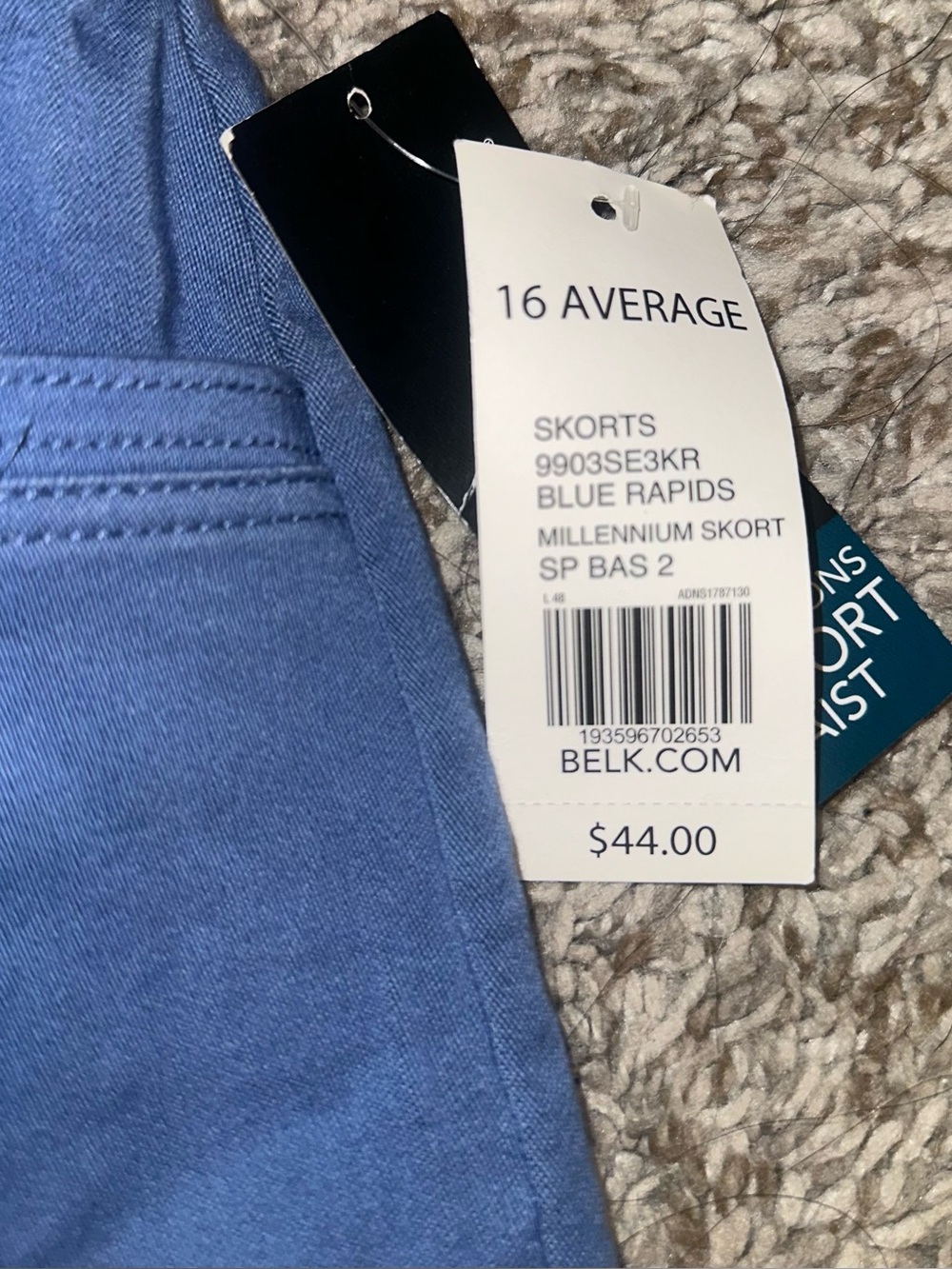 Kim Rogers Blue Skort NWT - Picture 2 of 4
